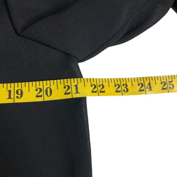 Adrianna Papell Evening Essentials Cardigan Womens Large Black Sheer Beaded Top - Picture 14 of 16